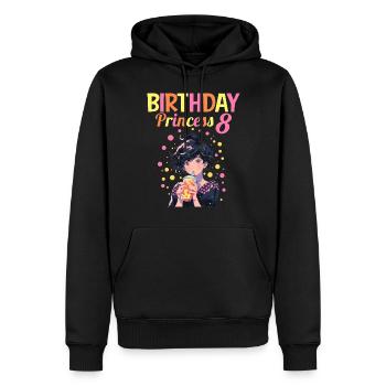 Anime Mandga Boba Bubble Tea 8ème anniversaire - Sweat à capuche Premium bio Homme - noir - Devant - Nico (187cm)