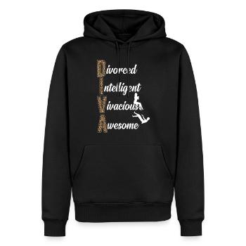 Happy Divorce Party Divorced - Men’s Premium Organic Hoodie - black - Front - Nico (187cm)