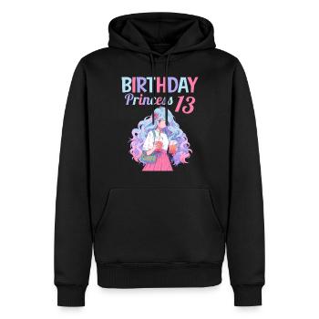 Anime Mandga Boba Bubble Tea 13. Geburtstag - Männer Premium Bio Hoodie - Schwarz - Vorne - Nico (187cm)