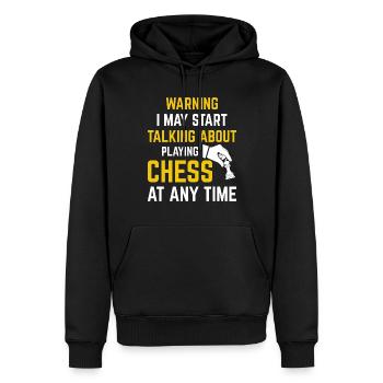 Chess Good Moves Game Strategy Games Funny Chess - Men’s Premium Organic Hoodie - black - Front - Nico (187cm)