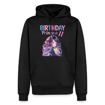 Anime Mandga Boba Bubble Tea 11. Geburtstag - Männer Premium Bio Hoodie - Schwarz - Vorne - Nico (187cm)