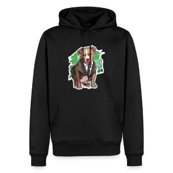 Pitbull Pitbull Chien Pitbull Vêtements Pitbulls - Sweat à capuche Premium bio Homme - noir - Devant - Nico (187cm)