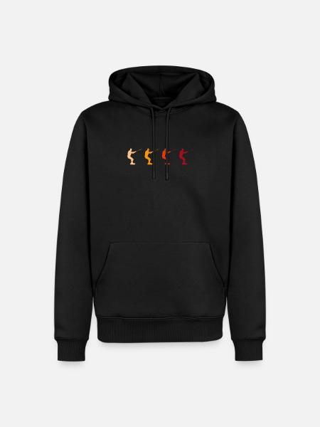 Kite Surf Retro - Men’s Premium Organic Hoodie - black