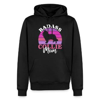Cadeaux Collie - Sweat à capuche Premium bio Homme - noir - Devant - Nico (187cm)
