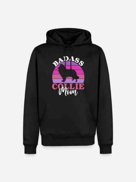 Cadeaux Collie - Sweat à capuche Premium bio Homme - noir