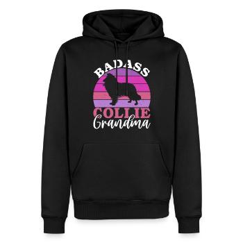 Cadeaux Collie - Sweat à capuche Premium bio Homme - noir - Devant - Nico (187cm)