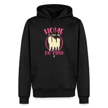 Do Khyi ist Zuhause Tibetanische Dogge - Männer Premium Bio Hoodie - Schwarz - Vorne - Nico (187cm)