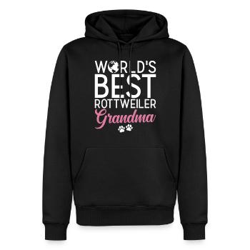 Rottweiler Gifts - Männer Premium Bio Hoodie - Schwarz - Vorne - Nico (187cm)
