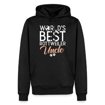 Rottweiler Gifts - Männer Premium Bio Hoodie - Schwarz - Vorne - Nico (187cm)