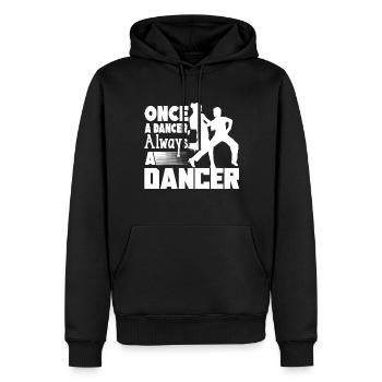 Dancer Once A Dancer Always A Dancer - Men’s Premium Organic Hoodie - black - Front - Nico (187cm)
