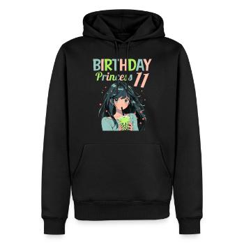 Anime Mandga Boba Bubble Tea 11. Geburtstag - Männer Premium Bio Hoodie - Schwarz - Vorne - Nico (187cm)