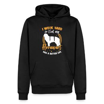 Travail pour Hovawart Derber Farmer’s Dog - Sweat à capuche Premium bio Homme - noir - Devant - Nico (187cm)