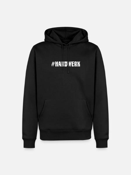 Handwerk - Männer Premium Bio Hoodie - Schwarz
