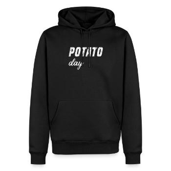 Kartoffel Tag - Männer Premium Bio Hoodie - Schwarz - Vorne - Nico (187cm)