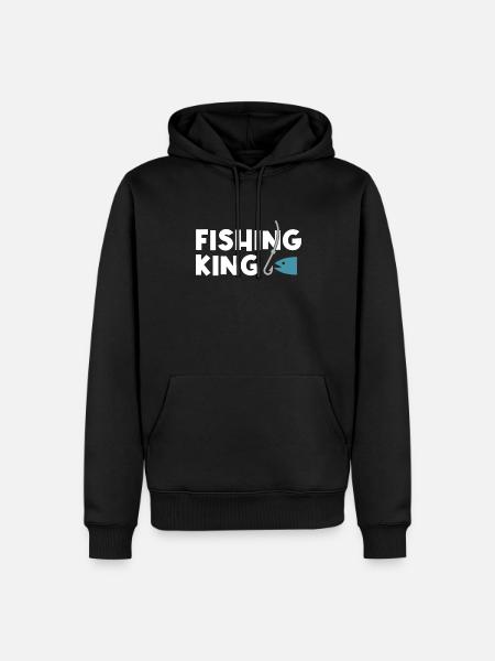 Fishing King - Men’s Premium Organic Hoodie - black