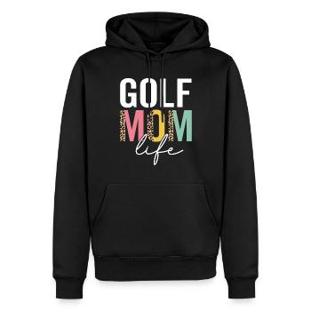 Golf Mama Leben Lustig Mama Leopard Golf Mama Gepard - Männer Premium Bio Hoodie - Schwarz - Vorne - Nico (187cm)