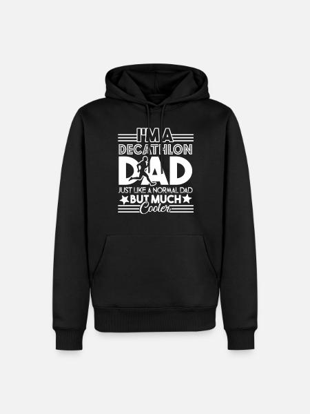 Decathlon Decathlon Dad Is Cooler - Men’s Premium Organic Hoodie - black
