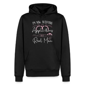Happy Divorce Party I'm Now - Männer Premium Bio Hoodie - Schwarz - Vorne - Nico (187cm)