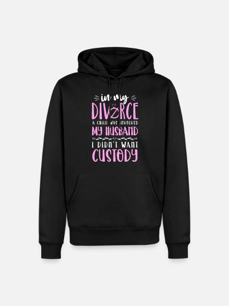 Happy Divorce Party In My Divorce - Männer Premium Bio Hoodie - Schwarz