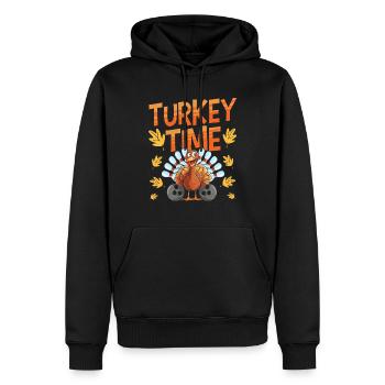 Thanksgiving Bowl Bowler Strike Pin Sport Bowling - Sweat à capuche Premium bio Homme - noir - Devant - Nico (187cm)