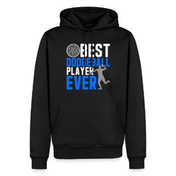 Dodgeball Best Dodgeball Player Ever - Men’s Premium Organic Hoodie - black - Front - Nico (187cm)