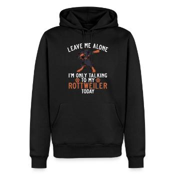 Rottweiler Gifts - Männer Premium Bio Hoodie - Schwarz - Vorne - Nico (187cm)