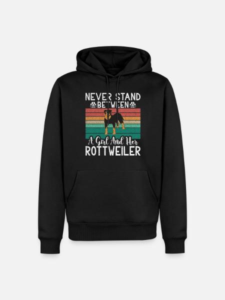 Rottweiler Gifts - Männer Premium Bio Hoodie - Schwarz
