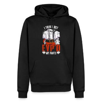 Geisterjagd I Think I Just EVP'D My Pants - Männer Premium Bio Hoodie - Schwarz - Vorne - Nico (187cm)