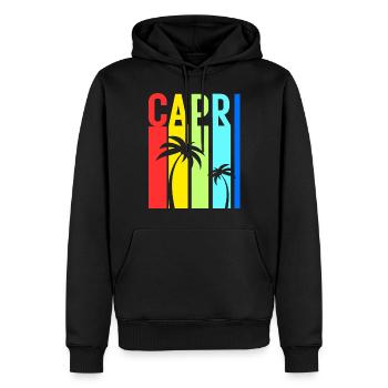 Capri Italien Mittelmeer Insel Urlaub Idee - Männer Premium Bio Hoodie - Schwarz - Vorne - Nico (187cm)