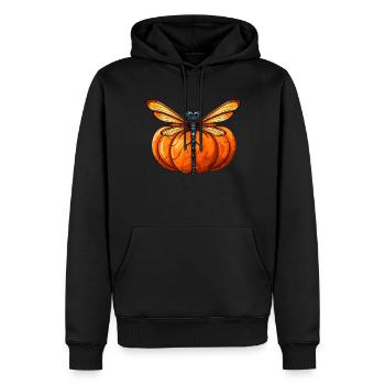 Dragonfly Pumpkin Lazy Halloween Party Costume Enfant - Sweat à capuche Premium bio Homme - noir - Devant - Nico (187cm)