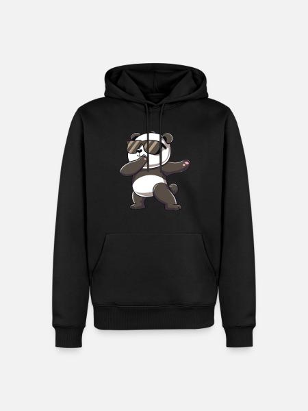 Panda Dabbing Panda Pandaer Panda Baby - Herre Premium økologisk hoodie - sort