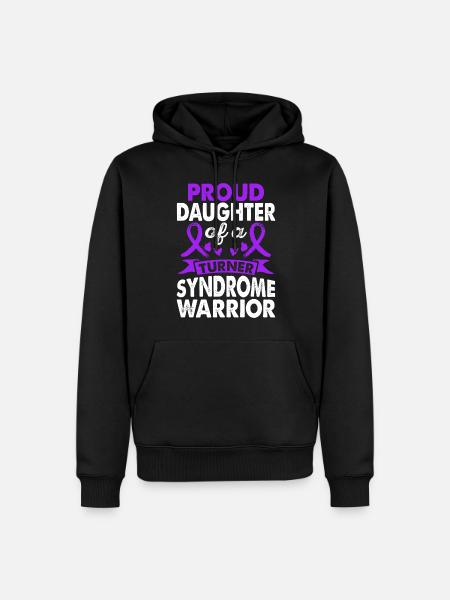 Fille du syndrome de Turner - Sweat à capuche Premium bio Homme - noir
