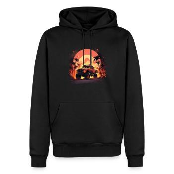 Monstertruck - Männer Premium Bio Hoodie - Schwarz - Vorne - Nico (187cm)