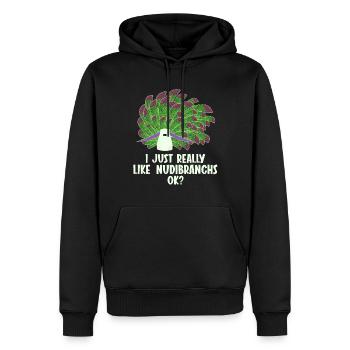 Nudibranch Nacktkiemer Nacktschnecken - Männer Premium Bio Hoodie - Schwarz - Vorne - Nico (187cm)