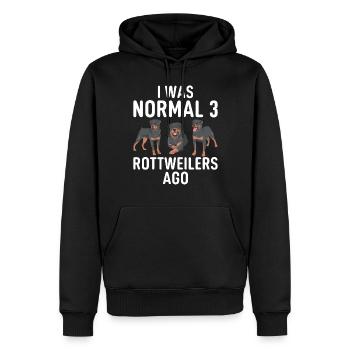 Rottweiler Gifts - Männer Premium Bio Hoodie - Schwarz - Vorne - Nico (187cm)
