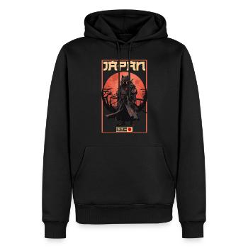 Asian 80s Japanese Retro Samurais Samurai - Men’s Premium Organic Hoodie - black - Front - Nico (187cm)