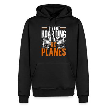 Modellflugzeuge - Männer Premium Bio Hoodie - Schwarz - Vorne - Nico (187cm)
