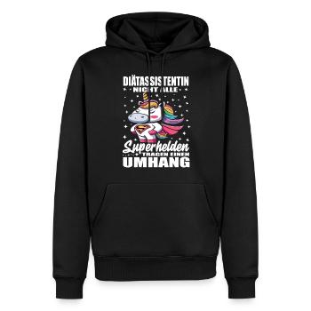 Diätassistentin Nicht Alle Superhelden Umhang - Männer Premium Bio Hoodie - Schwarz - Vorne - Nico (187cm)