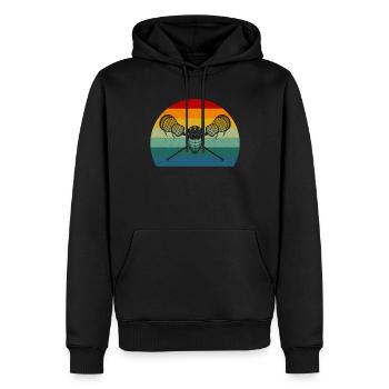 Lacrosse Sticks Lacrosse Helmet Lacrosse Player - Männer Premium Bio Hoodie - Schwarz - Vorne - Nico (187cm)