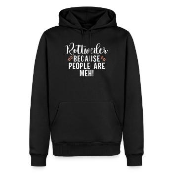 Rottweiler Gifts - Männer Premium Bio Hoodie - Schwarz - Vorne - Nico (187cm)