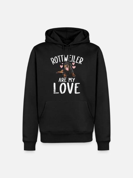 Cadeaux Rottweiler - Sweat à capuche Premium bio Homme - noir