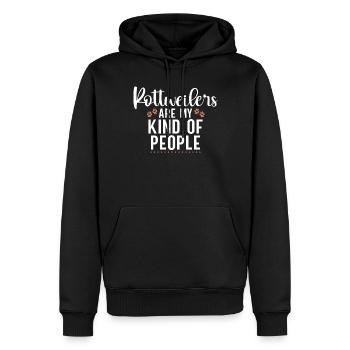Rottweiler Gifts - Männer Premium Bio Hoodie - Schwarz - Vorne - Nico (187cm)