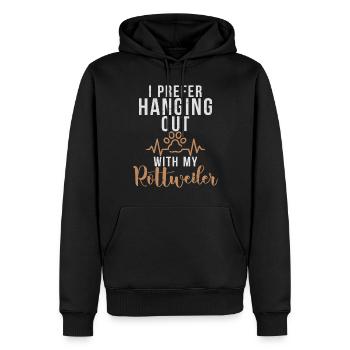 Rottweiler Gifts - Männer Premium Bio Hoodie - Schwarz - Vorne - Nico (187cm)