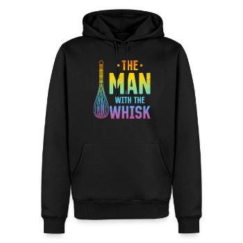 The Man With The Wisk Culinary Man Restaurant & Ki - Männer Premium Bio Hoodie - Schwarz - Vorne - Nico (187cm)