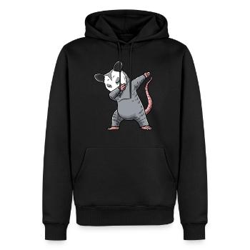 Dabbing Opossum Opossum - Sweat à capuche Premium bio Homme - noir - Devant - Nico (187cm)