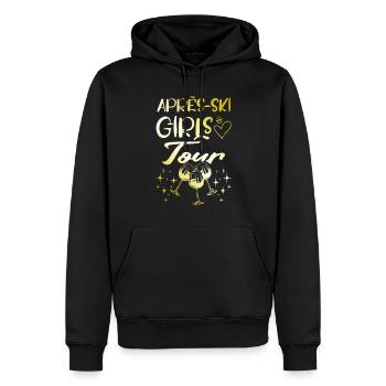 Apres-Ski Girls Tour Gold - Männer Premium Bio Hoodie - Schwarz - Vorne - Nico (187cm)