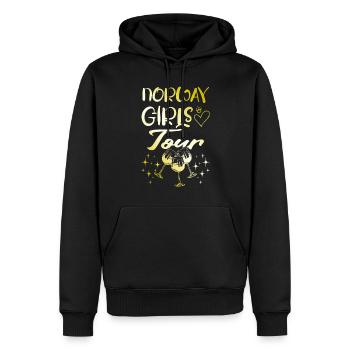 Norwegen Girls Tour Gold - Männer Premium Bio Hoodie - Schwarz - Vorne - Nico (187cm)