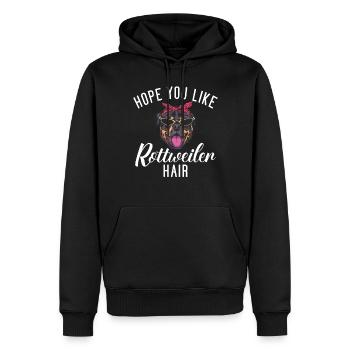 Cadeaux Rottweiler - Sweat à capuche Premium bio Homme - noir - Devant - Nico (187cm)