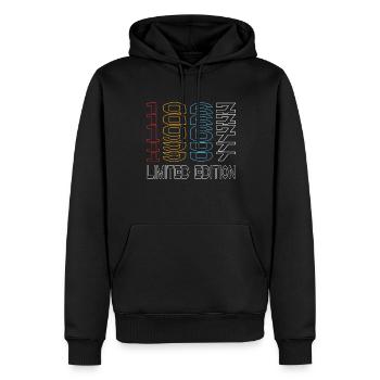 Edition Limitée 1967 Anniversaire 1967 Vintage Rétro - Sweat à capuche Premium bio Homme - noir - Devant - Nico (187cm)