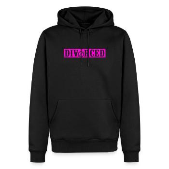 Happy Divorce Party divorcé - Sweat à capuche Premium bio Homme - noir - Devant - Nico (187cm)